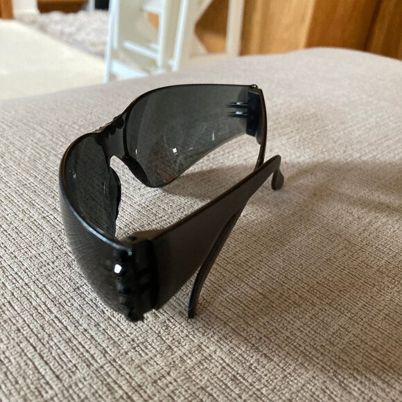 Dark Gray Sunglasses Black Swarovski Crystal Accents - Unique - Men or Women - Picture 6 of 14